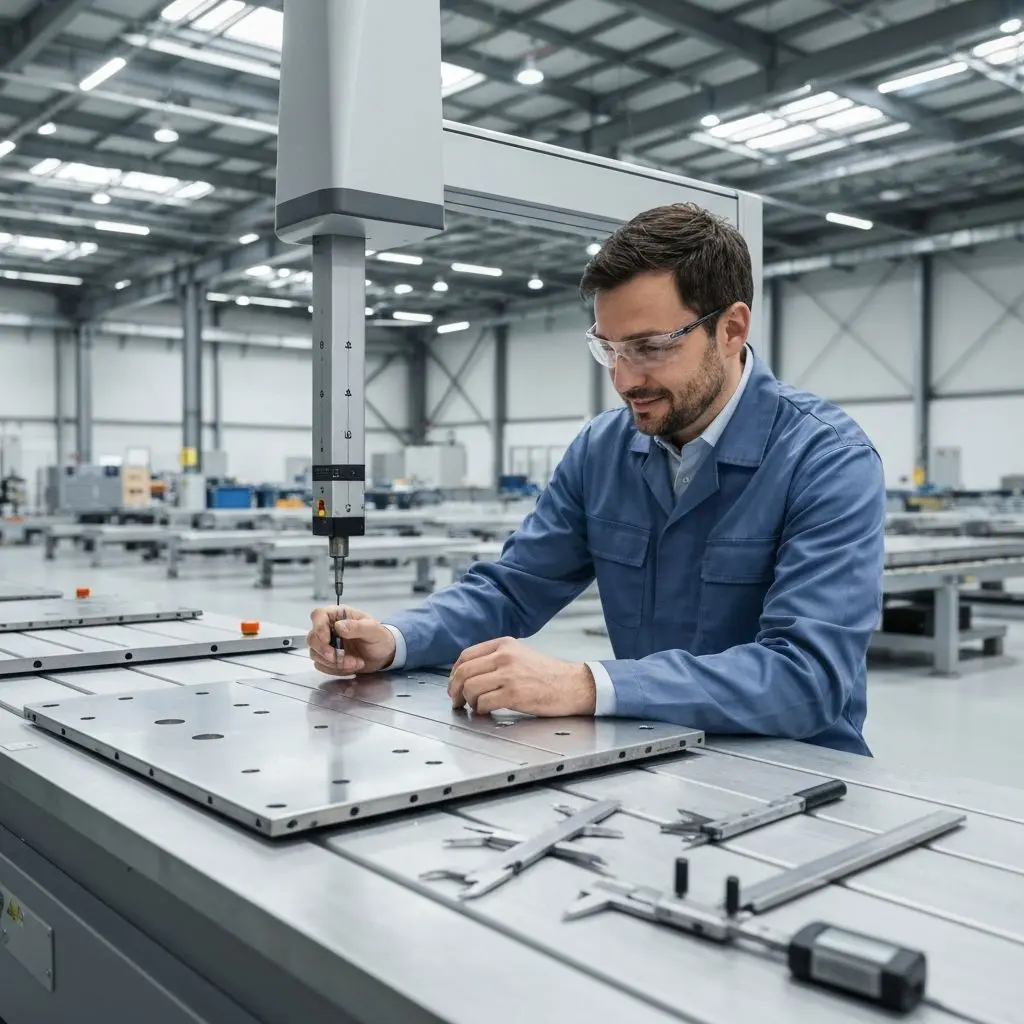 Quality inspection of sheet metal parts